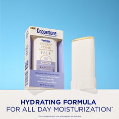Coppertone Every Tone Sunscreen Face Stick SPF 55+ 0.49 fl oz - Imperfect Box