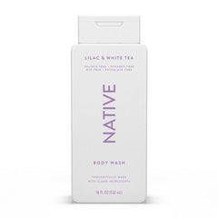 Native Body Wash for Women &  Men Lilac & White Tea Sulfate Free 18 fl oz - New