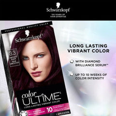 Schwarzkopf Color Ultime Permanente Haarfarbe Amethyst Schwarz - Neu