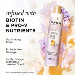Shampooing Pantene Illuminating Biotin, mélange de nutriments 9.6 fl oz - Neuf