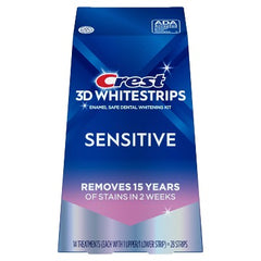 Crest 3D Whitestrips Sensitive White Kit 14 Treatments - Imperfect Box