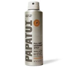 Papatui Men's Body Deodorant Spray Sandalwood Suede 5oz - Imperfect Container