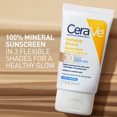 CeraVe Hydrating Mineral Tinted Face Lotion SPF 30 Medium 1.7 fl oz - Imperfect Box