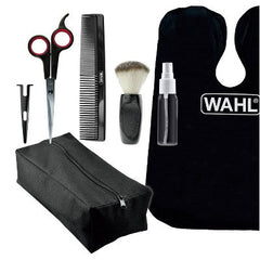 Kit de ciseaux de coiffure et accessoires Wahl avec ciseaux, protège-lame, vaporisateur, peigne, brosse à nuque et cape - Neuf