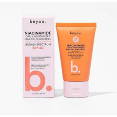 Beyou. Hydrating Niacinamide Daily Moisturizer Mineral Face Sunscreen SPF 40 1.69 fl oz - Imperfect Box