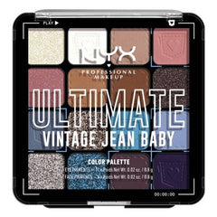 Paleta de sombras de ojos NYX Professional Ultimate Vintage Jean Baby 0.32oz - Envase imperfecto