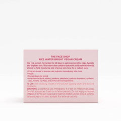 The Face Shop Rice Water Bright Vegan Cream 1.69 fl oz - New