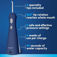 Fil dentaire à eau rechargeable sans fil Waterpik Cordless Plus bleu - Boîte imparfaite