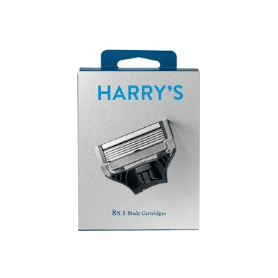 Recharges de lames de rasoir pour homme Harry's à 5 lames, 8 cartouches - boîte imparfaite