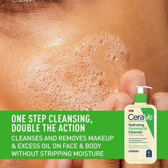 CeraVe Hydrating Foaming Cleansing Oil Face Wash 8 fl oz - New