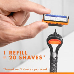 Recambios de hojas de afeitar para hombre Gillette Fusion5 4 unidades - Falta la caja