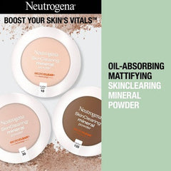 Neutrogena Skin Clearing Pressed Powder 60 Natural Beige 0.38oz - New
