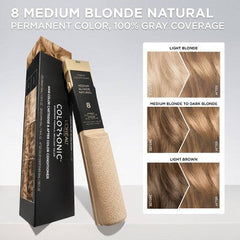Coloración permanente para el cabello L'Oreal Paris Colorsonic, rubio medio natural 8 - Caja imperfecta