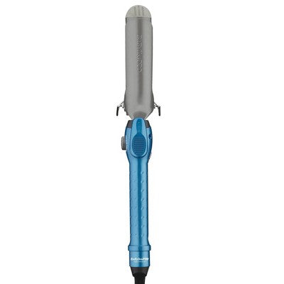 Rizador con resorte de titanio Nano Titanium de BaBylissPRO, azul, 1.5" - Caja imperfecta