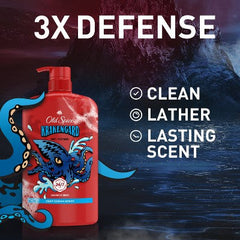 Old Spice Krakenguard Body+Face Wash Deep Ocean Scent 990ml – Neu