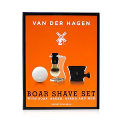Coffret cadeau de rasage haut de gamme Van der Hagen, 4 pièces - Boîte imparfaite