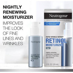 Hidratante facial nocturno Neutrogena Rapid Wrinkle Repair con retinol 1 fl oz - Caja imperfecta