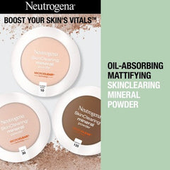 Neutrogena Skin Clearing Pressed Powder 50 Soft Beige 0.38oz - New