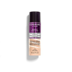 COVERGIRL + Olay Simply Ageless 3-in-1 Liquid Foundation 225 Buff Beige 1 fl oz - Imperfect Container
