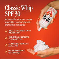 Vacation Sunscreen Classic Whip SPF 30 4 fl oz - Imperfect Container