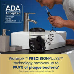 Filtre à eau dentaire de comptoir Waterpik Ultra WP-112 noir - Boîte imparfaite