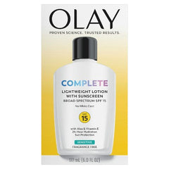 Olay Complete Face Lotion Moisturizer for Sensitive Skin SPF 15 6 fl oz - Missing Box