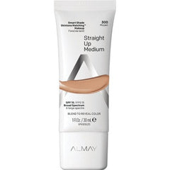 Almay Smart Shade Skintone Matching Makeup with SPF 15 300 Straight Up Medium 1 fl oz - New