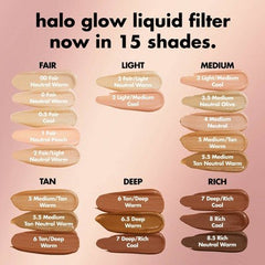 e.l.f. Halo Glow Liquid Filter Iluminador 1 Fair 1.06 fl oz - Nuevo