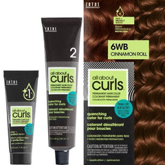 All About Curls Permanent Hair Color Cinnamon Roll 6WB 2.4 fl oz - New