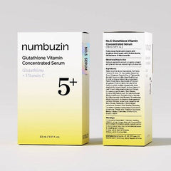 numbuzin No.5+ Glutathione Vitamin Concentrated Face Serum Travel Size 1.01 fl oz - Imperfect Box