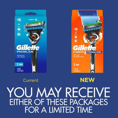 Rasoir pour homme Gillette ProGlide + 2 recharges de lames - Boîte imparfaite