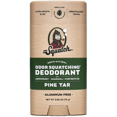 DR. SQUATCH Men's Natural Solid Deodorant Pine Tar 2.65oz - Imperfect Container