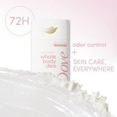 Dove Beauty Whole Body Solid Deodorant Anti-Chafe Stick Raspberry & Rose 2.6oz - New