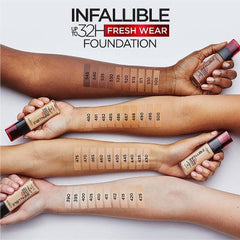 L'Oreal Paris Infallible 32HR Fresh Wear Foundation SPF 25 410 Ivory 1 fl oz - New