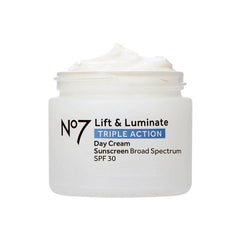 Crème de jour No7 Lift & Luminate Triple Action avec SPF 30, 1.69 fl oz - Boîte imparfaite