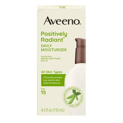 Aveeno Positively Radiant Daily Face Moisturizer SPF15 4oz - Missing Box