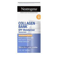 Hidratante facial diaria con colágeno Neutrogena Collagen Bank SPF 30, 2 fl oz - Caja imperfecta