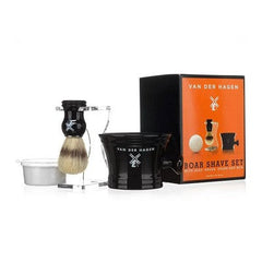 Coffret cadeau de rasage haut de gamme Van der Hagen, 4 pièces - Boîte imparfaite