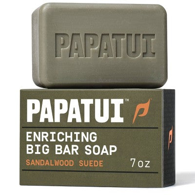 Papatui Enriching Men Bar Soap Sandalwood Suede 7oz - Beschädigte Verpackung