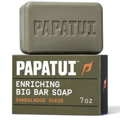 Papatui Enriching Men Bar Soap Sandalwood Suede 7oz - Beschädigte Verpackung
