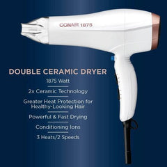 Conair Double Ceramic Hair Dryer 1875W - Imperfect Box