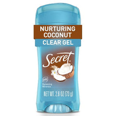 Secret Fresh Clear Gel Antiperspirant & Deodorant Coconut Scent 2.6oz - New