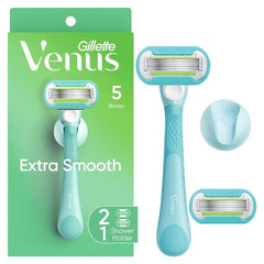 Venus Extra Smooth Pink Women's Razor + 2 Razor Blade Refills - Imperfect Box