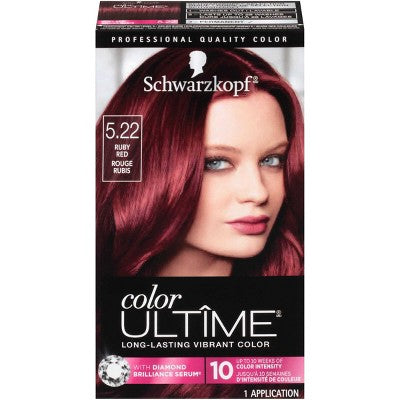 Schwarzkopf Color Ultime Permanente Haarfarbe Rubinrot - Neu