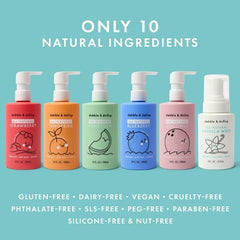 Dabble & Dollop Kids 3-in-1 Shampoo, Body Wash & Bubble Bath Vanilla Whip 10 fl oz - New