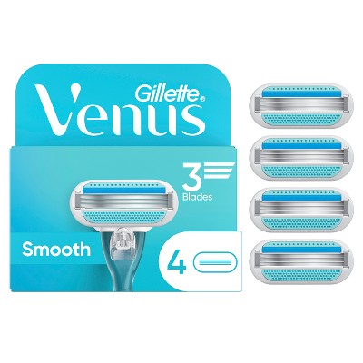 Recambios de hojas para afeitadora femenina Venus Smooth 4 unidades - Envase imperfecto