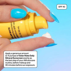 Protector solar mineral Bubble Skincare Solar Mate SPF 40 1.7 fl oz - Caja imperfecta