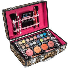 SHANY Makeup Train Case Aluminum Makeup Set Leopard - New