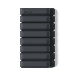 Bala Bangles 2pc Wrist & Ankle Weight Set Charcoal 2lb Adjustable Steel; Silicone Weights - Imperfect Box