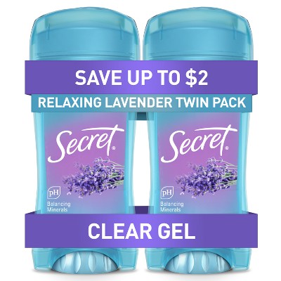 Secret Fresh Clear Gel Deodorant Entspannender Lavendel 73g/2er-Pack – Beschädigte Verpackung
